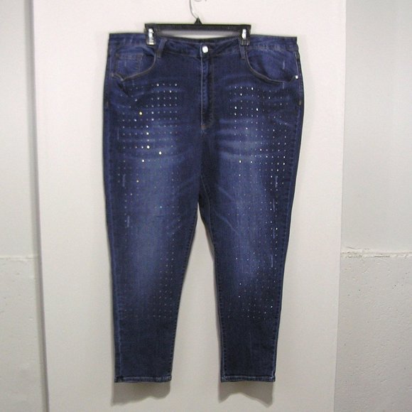 BEBE Heartbreaker Crop Jeans Size 24W - Picture 1 of 10